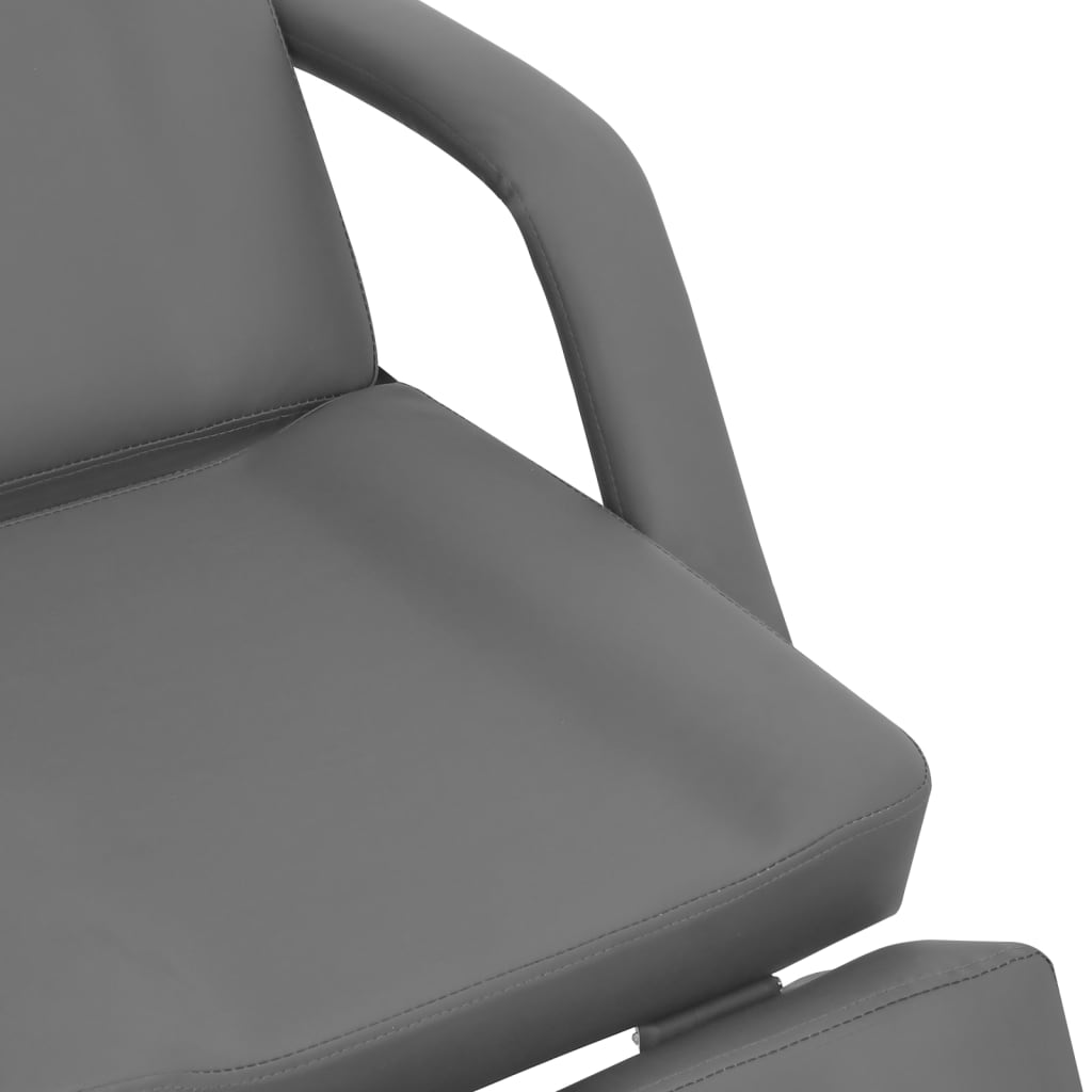 Behandelstoel 180x62x78 cm kunstleer grijs