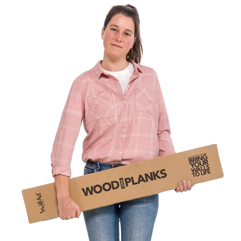 WallArt 30 st Planken GL-WA31 hout-look schuurhout eiken whitewash