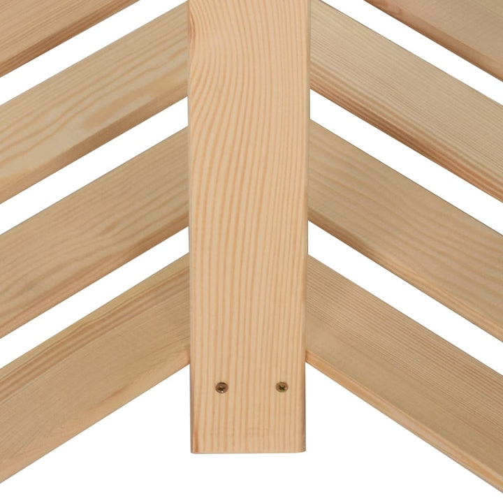 Hoekopbergrek 5-laags 82,5x82,5x170 cm massief grenenhout