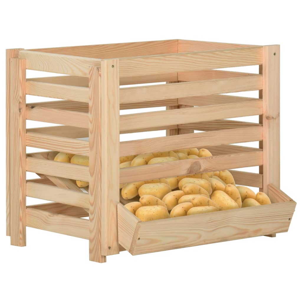 Aardappelkist 60x40x50 cm massief grenenhout