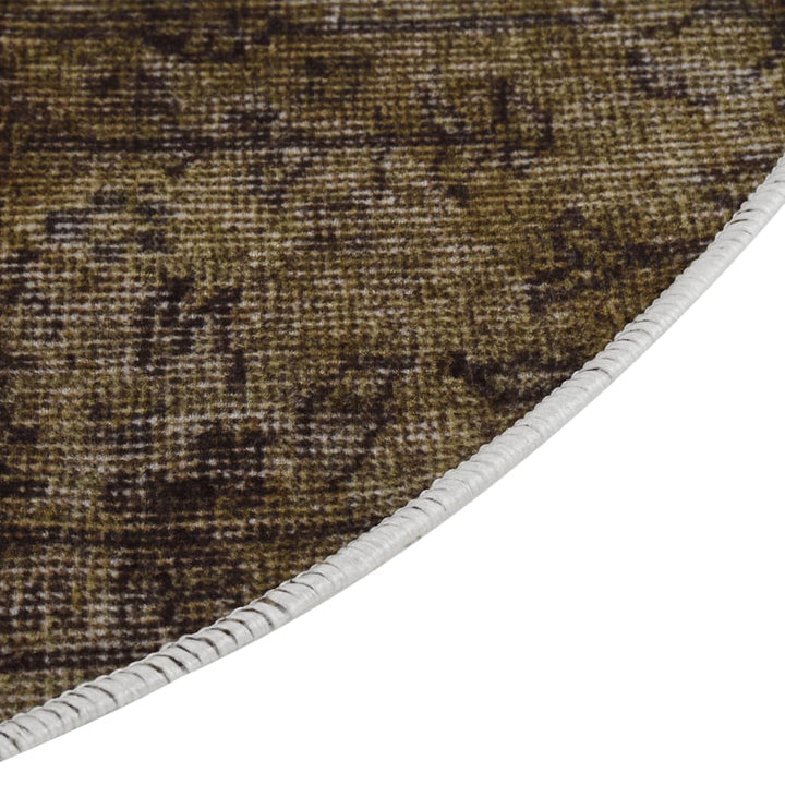 Vloerkleed wasbaar anti-slip patchwork ø¸120 cm meerkleurig