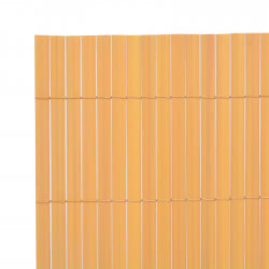 Tuinafscheiding dubbelzijdig 110x400 cm geel