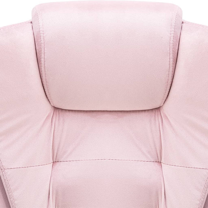 Kantoorstoel fluweel roze