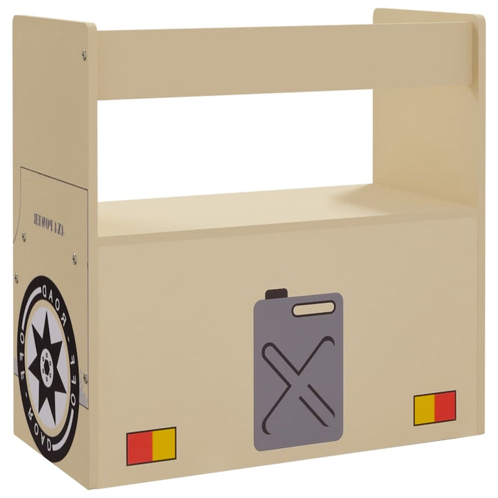 3-delige Kindertafel- en stoelenset off-road-auto-ontwerp MDF