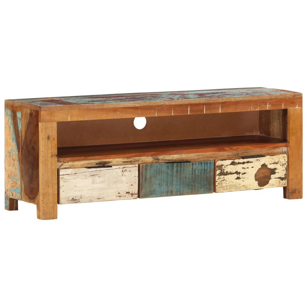 Tv-meubel 110x30x40 cm massief gerecycled hout