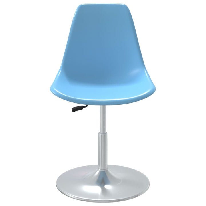 Eetkamerstoelen draaibaar 4 st PP blauw