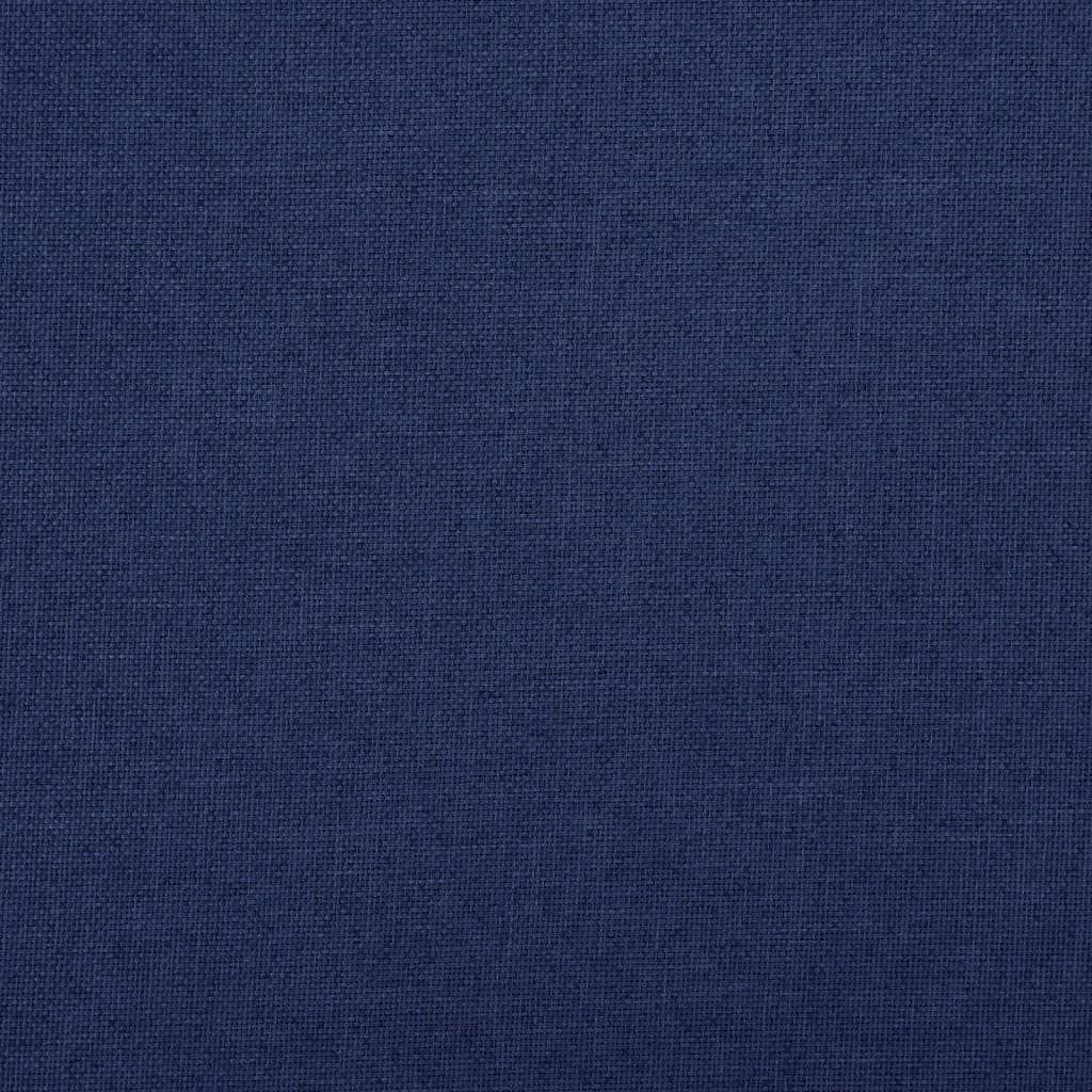 Opbergbank inklapbaar 76x38x38 cm kunstlinnen blauw