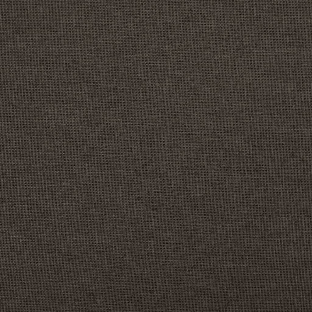 Opbergbank inklapbaar 76x38x38 cm kunstlinnen donkerbruin