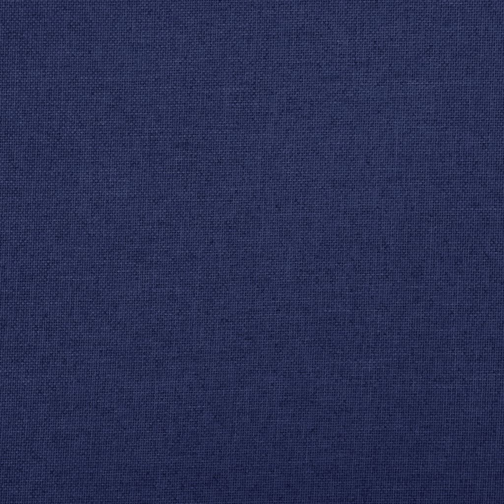 Opbergbank inklapbaar 76x38x38 cm kunstlinnen blauw