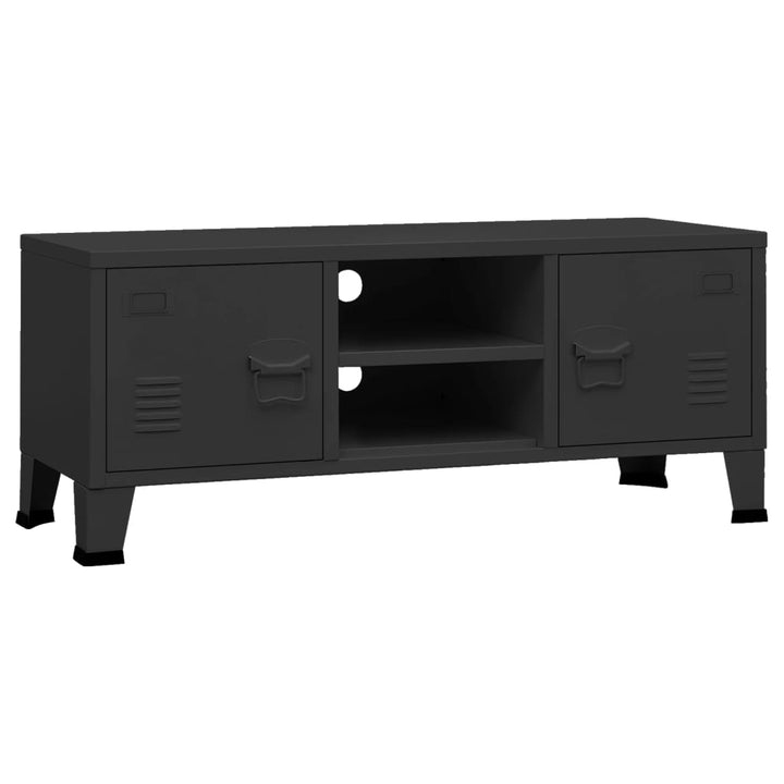 Tv-meubel industrieel 105x35x42 cm metaal zwart