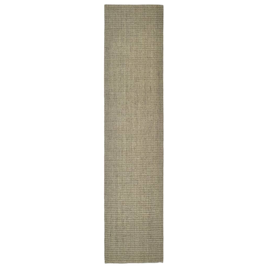 Vloerkleed 80x350 cm natuurlijk sisal taupe