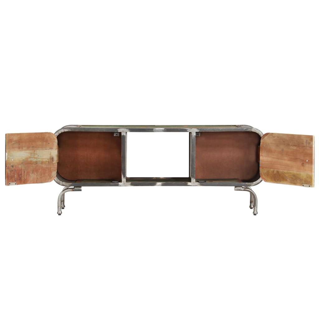 Tv-meubel 110x30x42 cm massief gerecycled hout meerkleurig