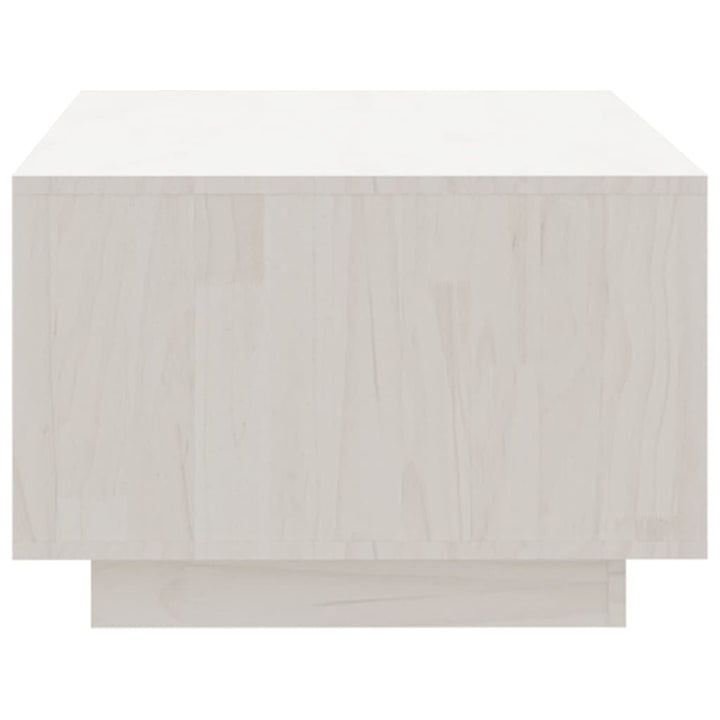 Salontafel 110x50x33,5 cm massief grenenhout wit