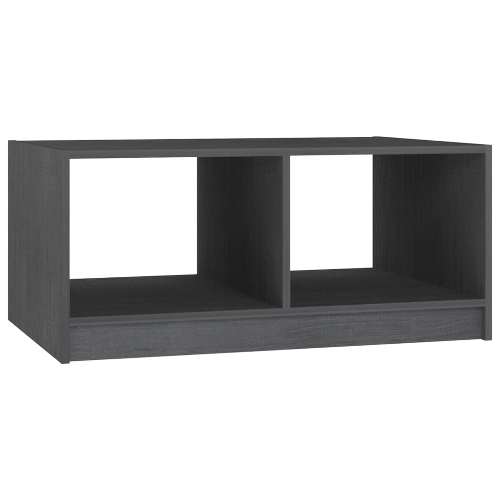 Salontafel 75x50x33,5 cm massief groenenhout grijs