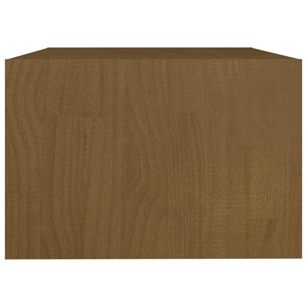 Salontafel 75x50x33,5 cm massief grenenhout honingbruin