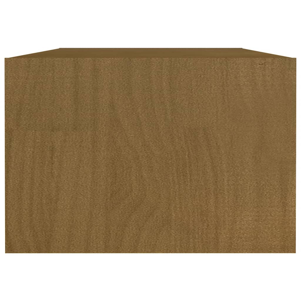 Salontafel 110x50x34 cm massief grenenhout honingbruin