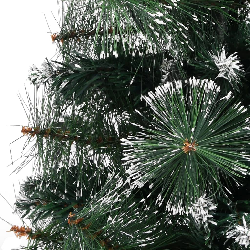 Kunstkerstboom met standaard 60 cm PVC groen en wit