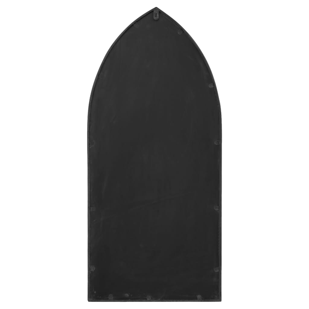 Tuinspiegel 100x45 cm ijzer zwart