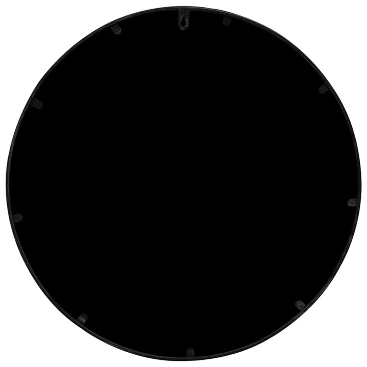 Tuinspiegel rond 60x3 cm ijzer zwart