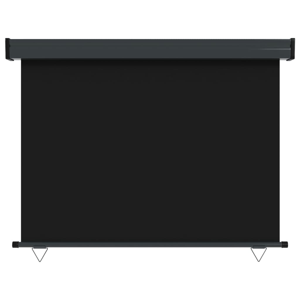 Balkonscherm 117x250 cm zwart