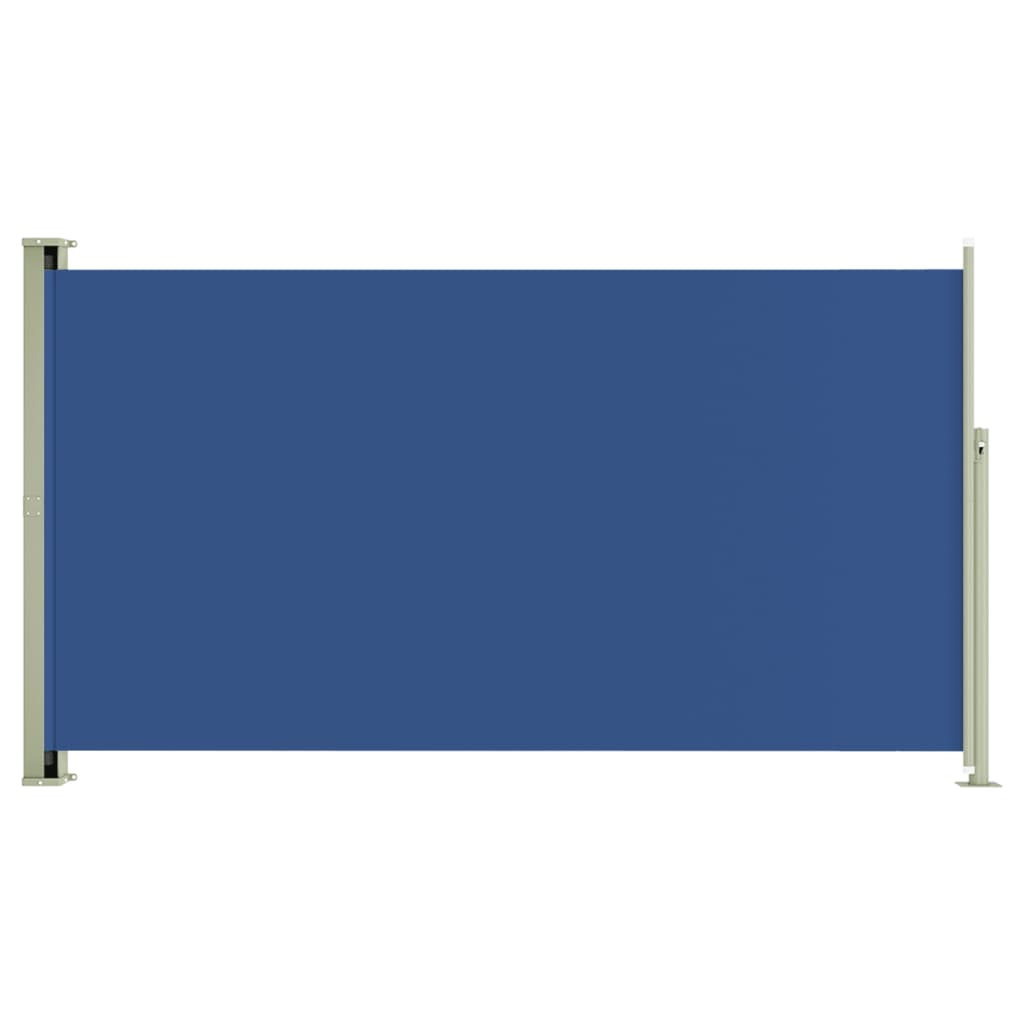 Tuinscherm uittrekbaar 170x300 cm blauw