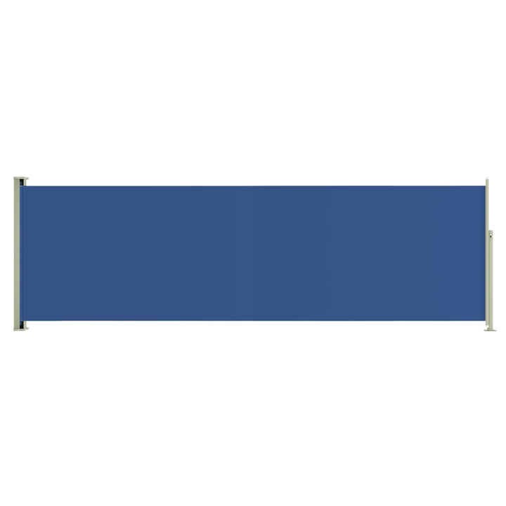 Tuinscherm uittrekbaar 160x500 cm blauw