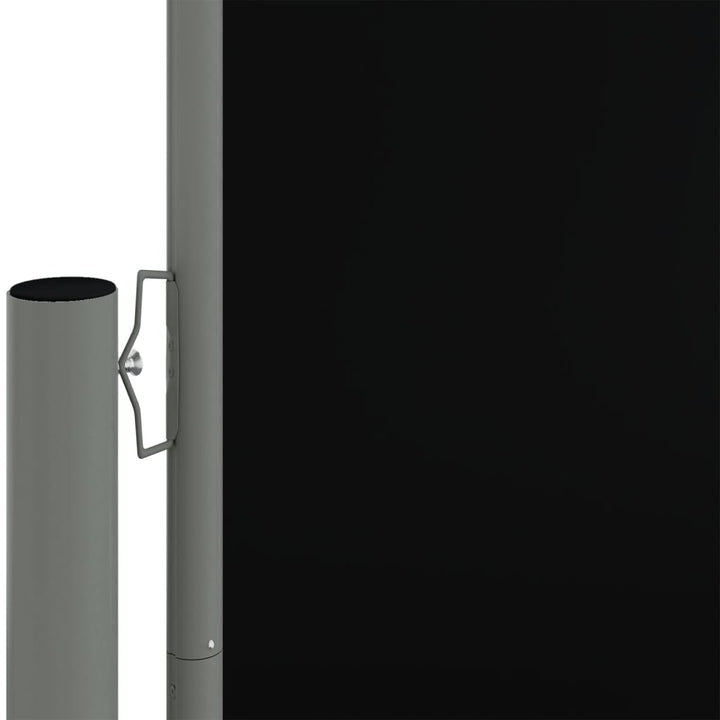 Tuinscherm uittrekbaar 220x600 cm zwart