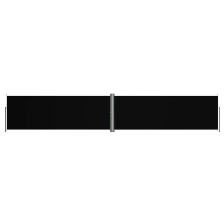 Tuinscherm uittrekbaar 180x1000 cm zwart