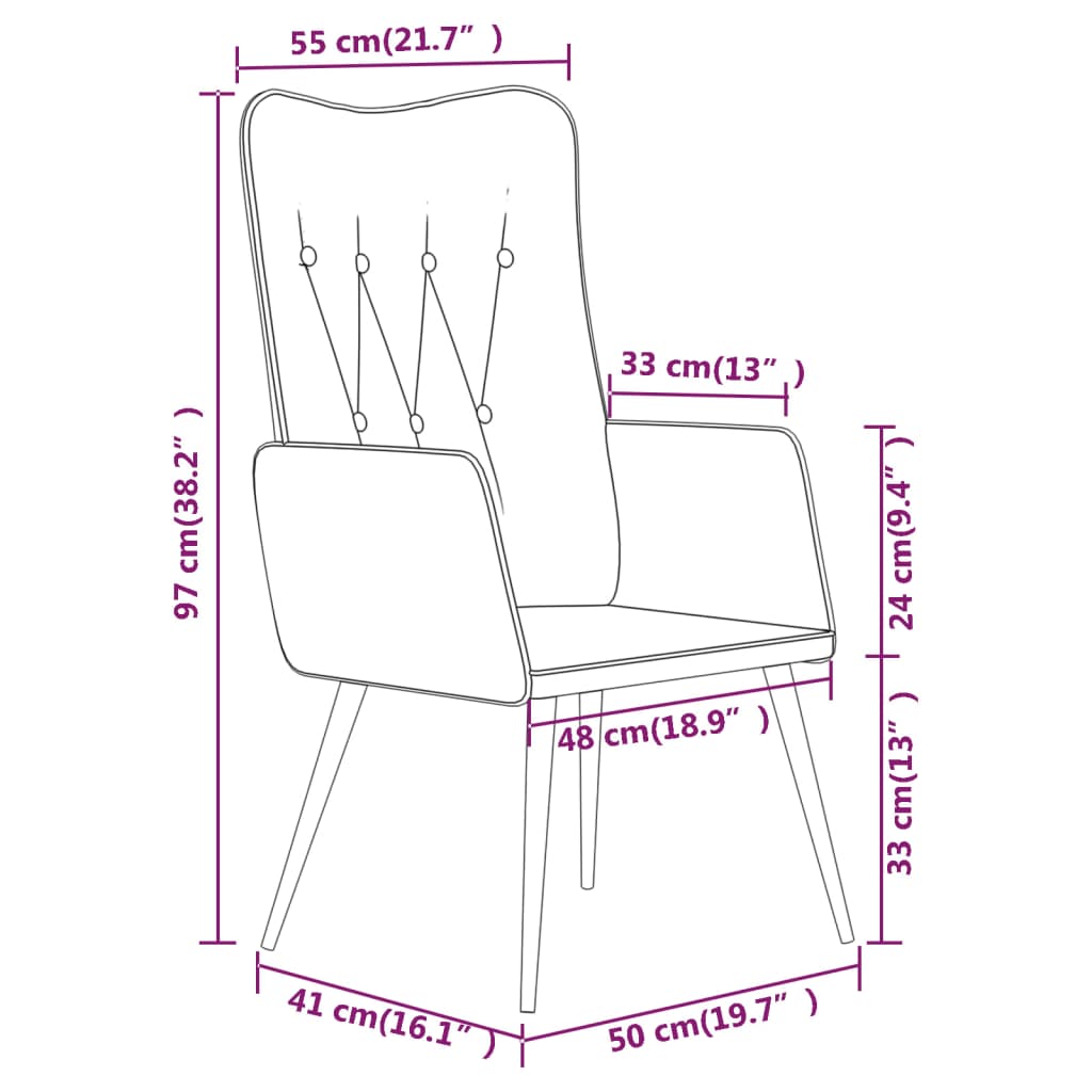 Fauteuil canvas crèmekleurig