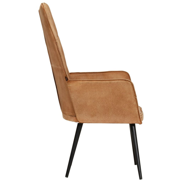 Fauteuil canvas bruin