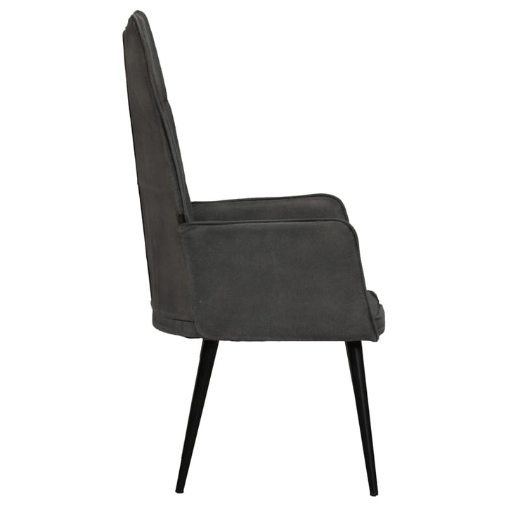 Fauteuil canvas zwart