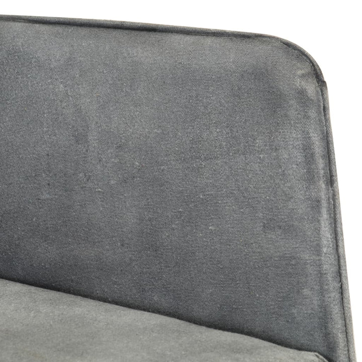 Schommelstoel in vintage stijl canvas grijs
