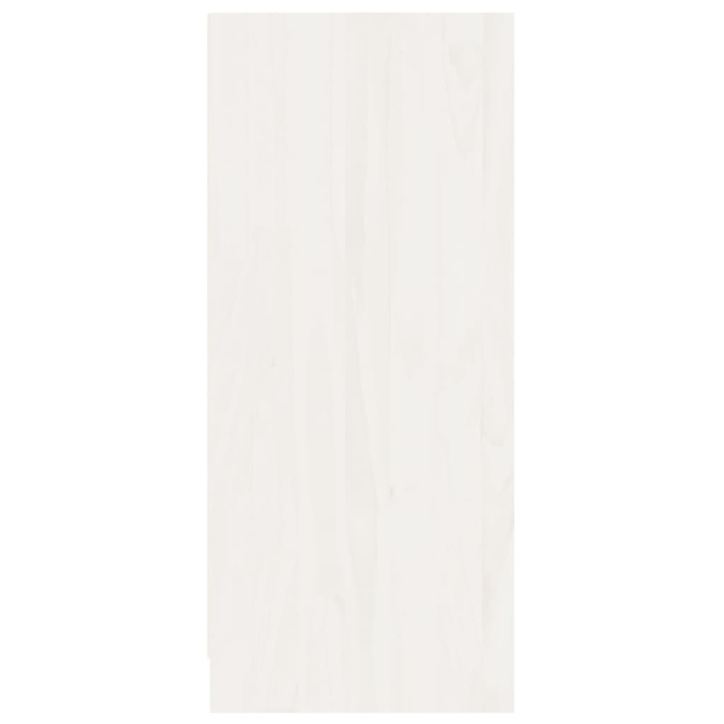 Dressoir 70x33x76 cm massief grenenhout wit