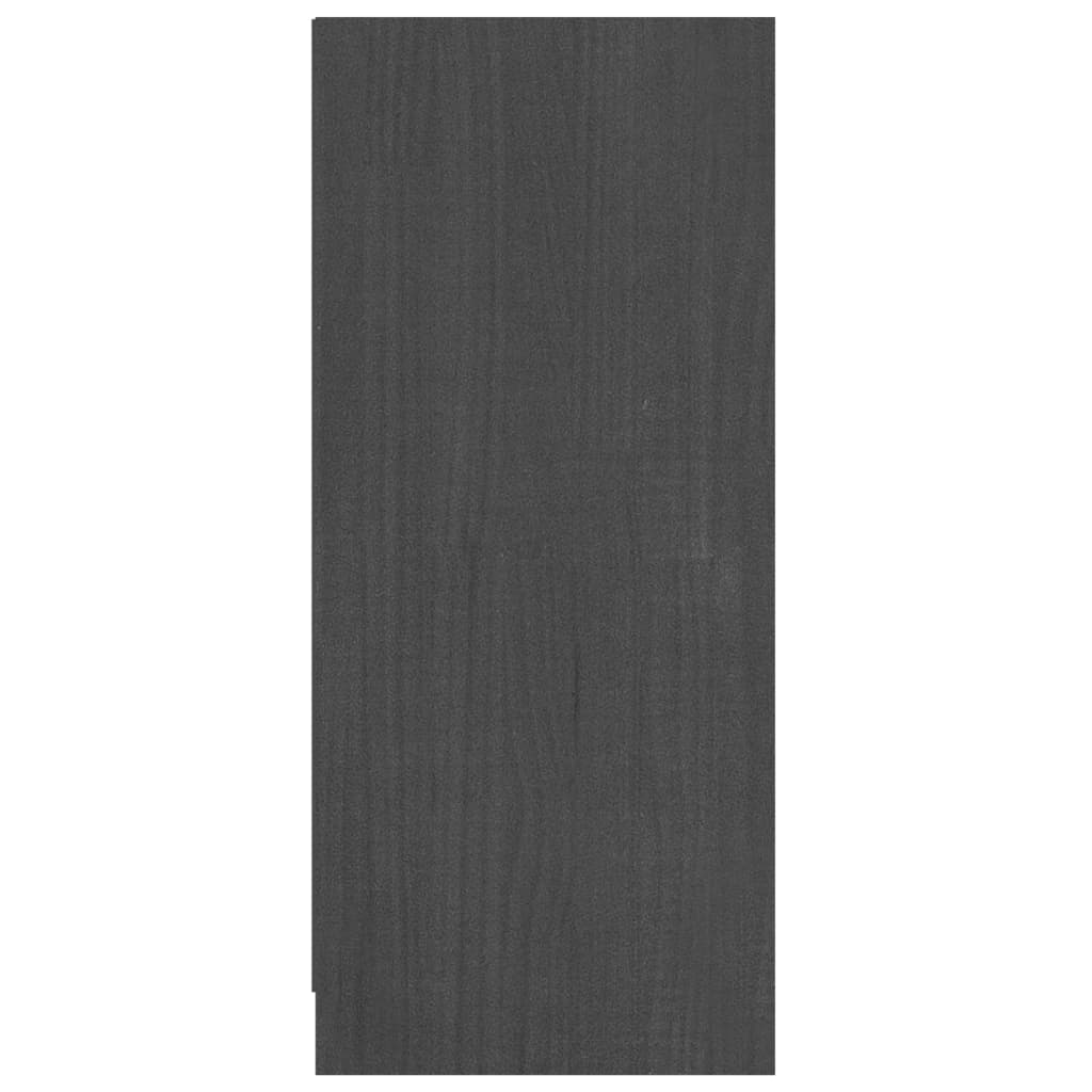 Dressoir 70x33x76 cm massief grenenhout grijs