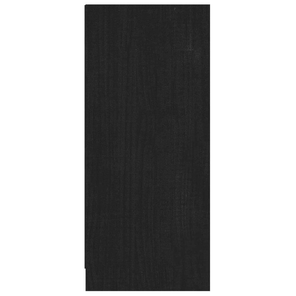 Dressoir 70x33x76 cm massief grenenhout zwart