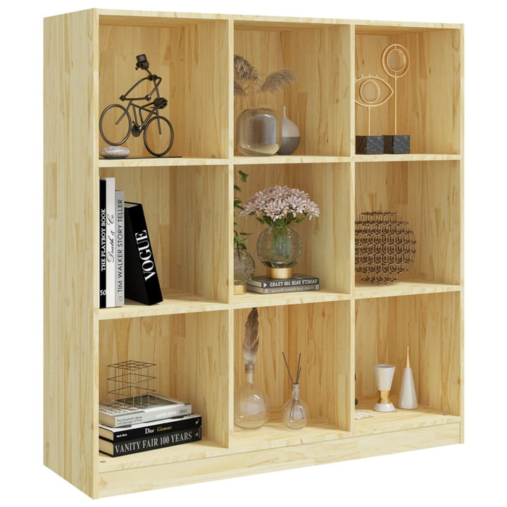 Boekenkast/kamerscherm 104x33,5x110 cm massief groenhout