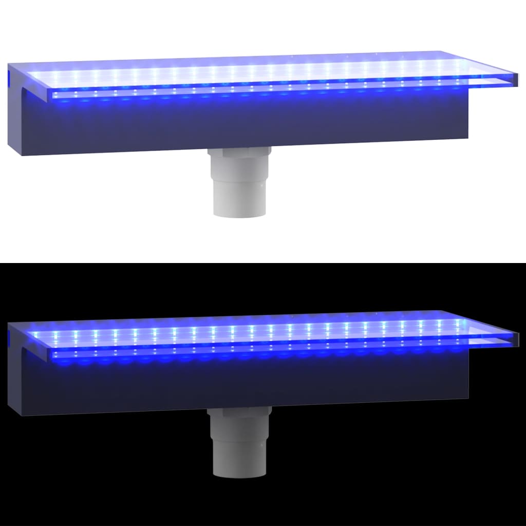 Watervaloverlaat met RGB LED's 45 cm acryl