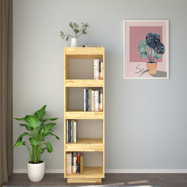 Boekenkast/kamerscherm 40x35x135 cm massief grenenhout