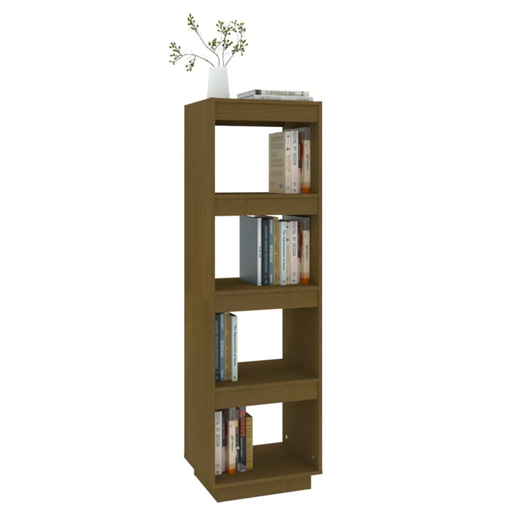 Boekenkast/kamerscherm 40x35x135 cm grenenhout honingbruin