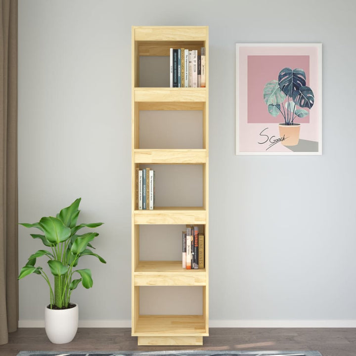 Boekenkast/kamerscherm 40x35x167 cm massief grenenhout