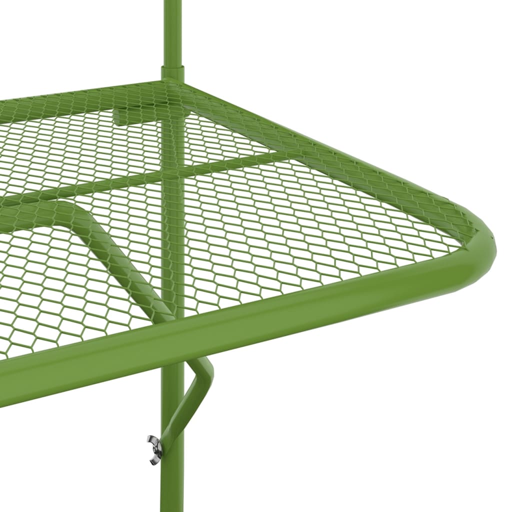 Balkontafel 60x40 cm staal groen