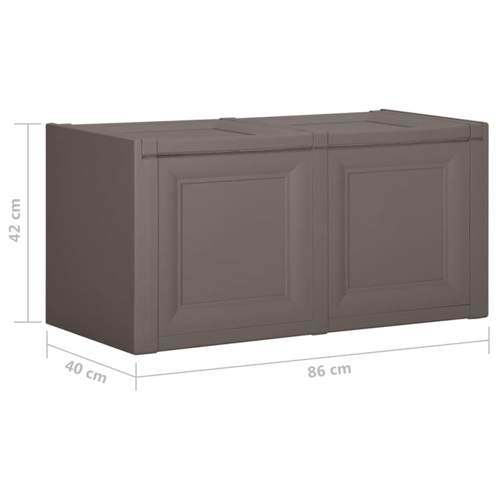 Kussenbox 85 L 86x40x42 cm grijs