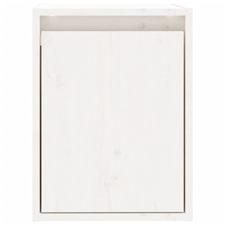 Wandkast 30x30x40 cm massief grenenhout wit