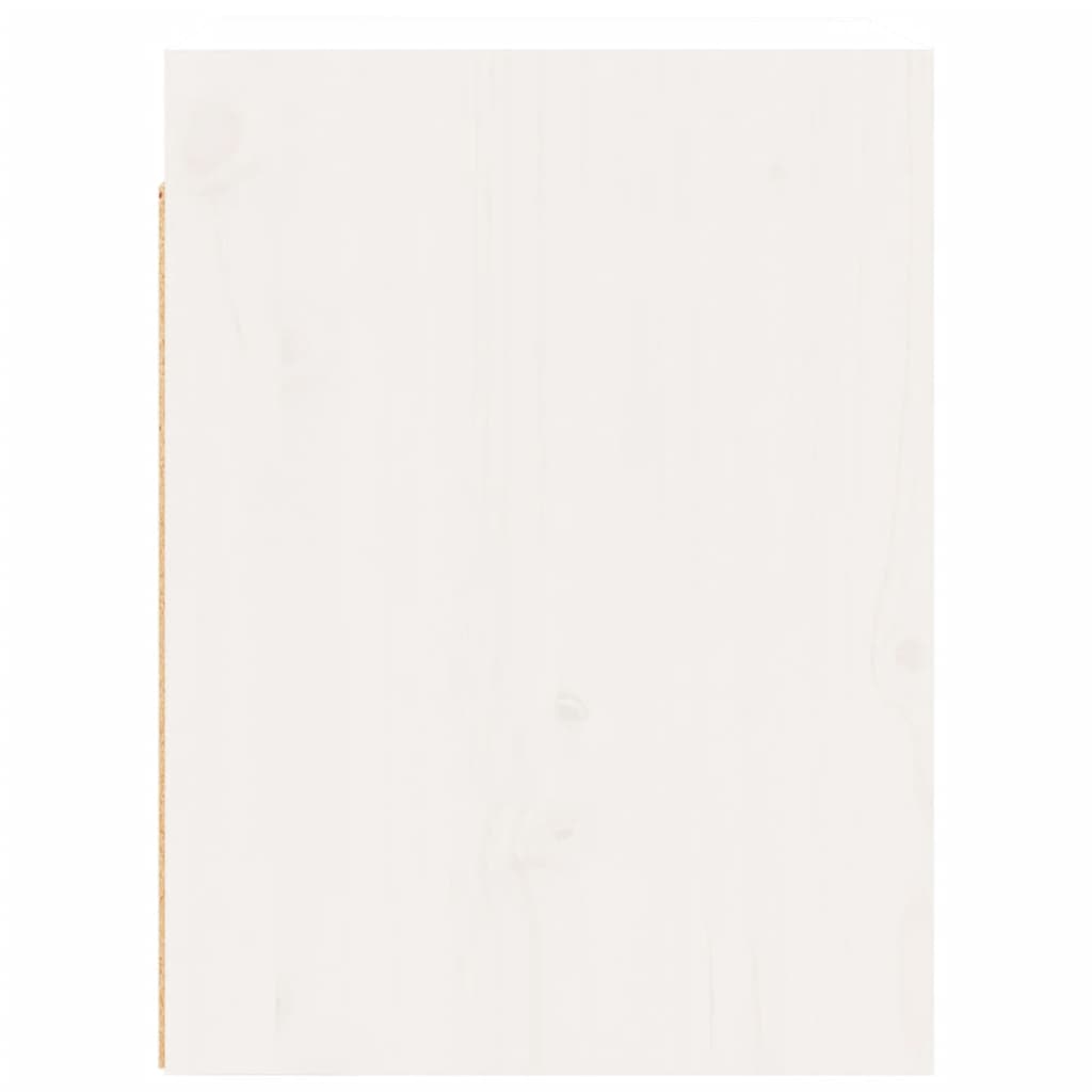 Wandkast 30x30x40 cm massief grenenhout wit