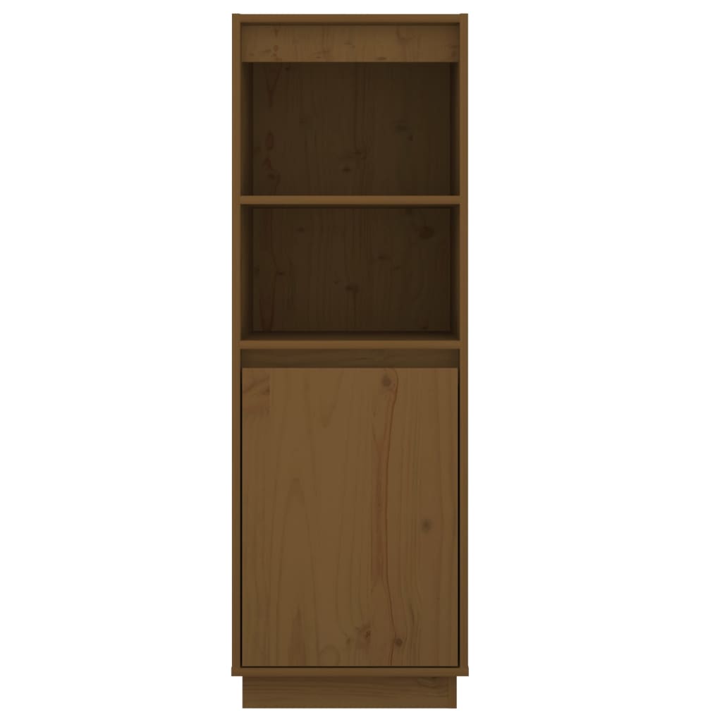 Hoge kast 37x34x110 cm massief grenenhout honingbruin