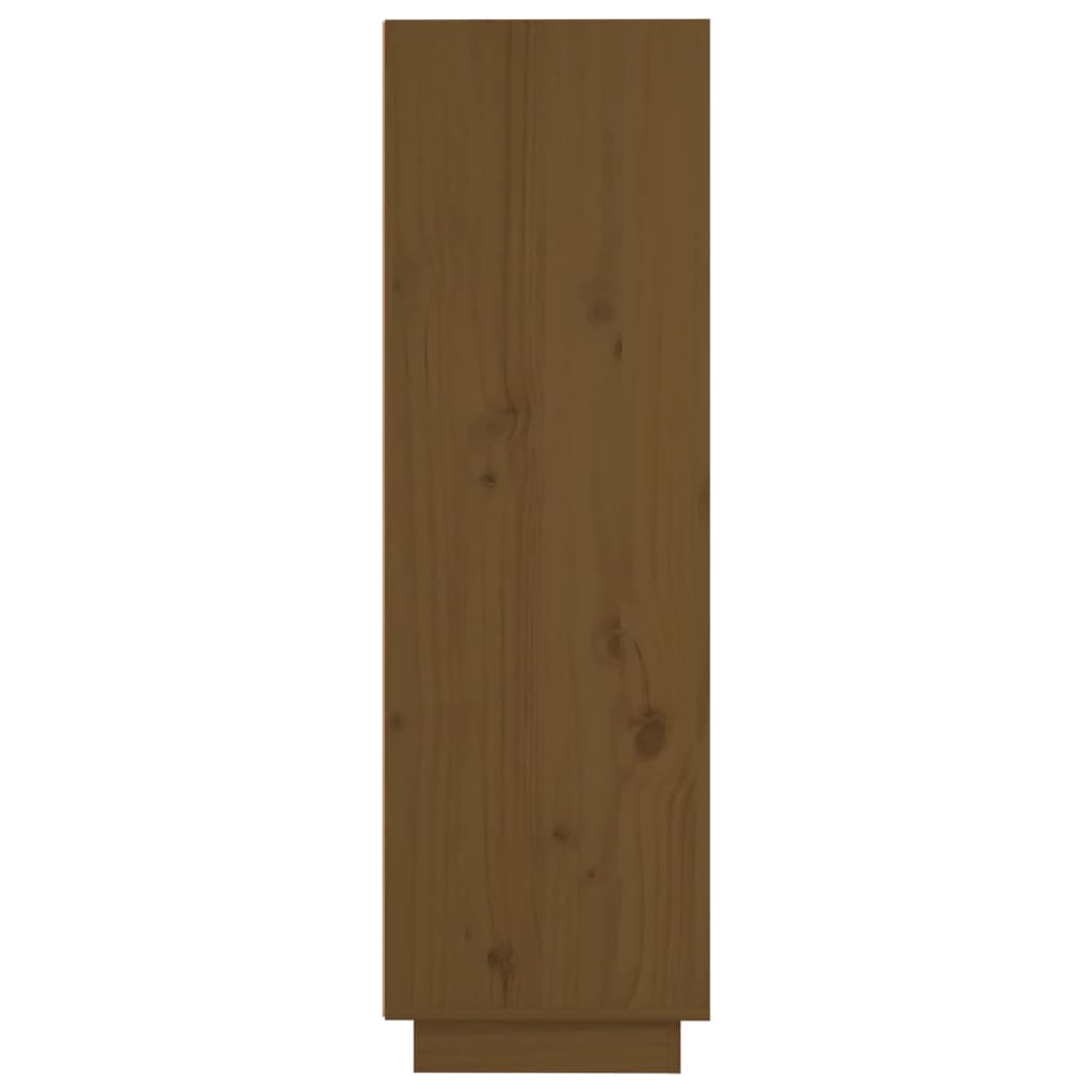 Hoge kast 37x34x110 cm massief grenenhout honingbruin