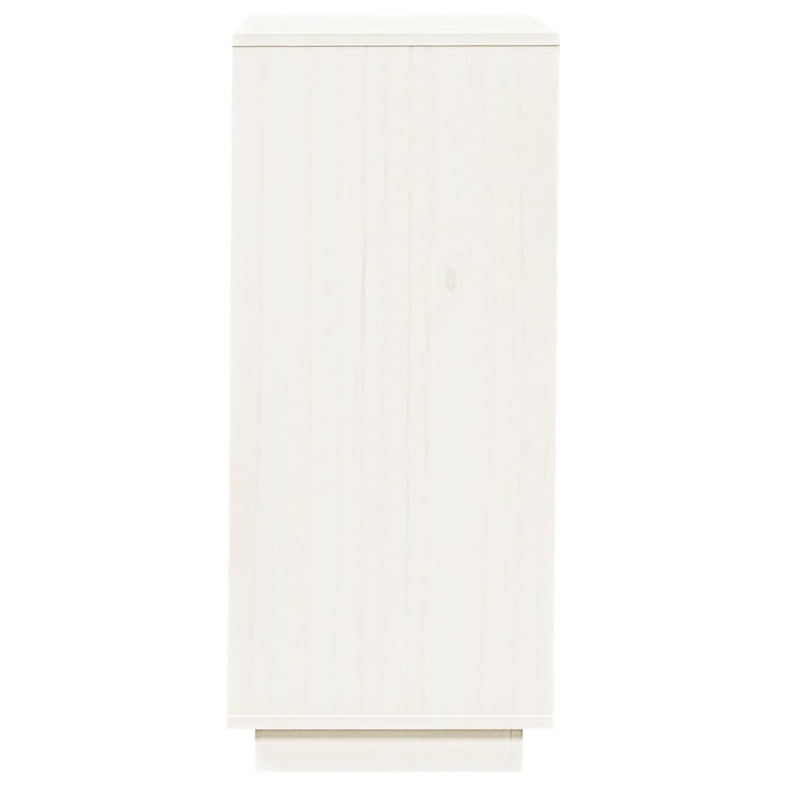 vidaXL Schoenenkast 35x35x80 cm massief grenenhout wit