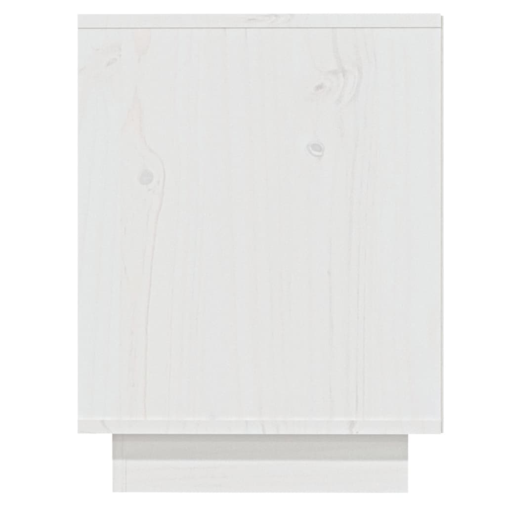 Schoenenkast 110x34x45 cm massief grenenhout wit