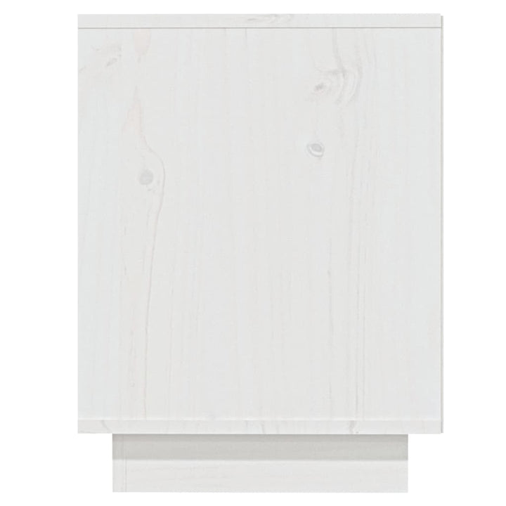 Schoenenkast 110x34x45 cm massief grenenhout wit
