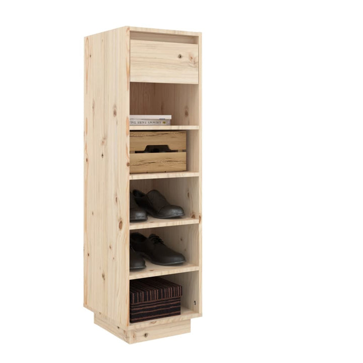 Schoenenkast 34x30x105 cm massief grenenhout